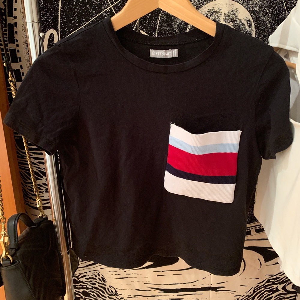 unique patch pocket t-shirt